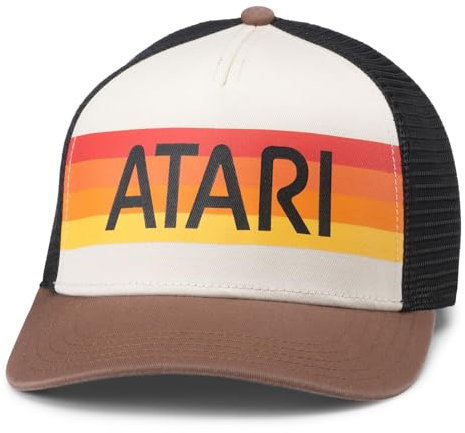 AMERICAN NEEDLE Atari Retro Video Game Sinclair Adjustable Snapback Baseball Hat (21001A-ATARI-BIBR)