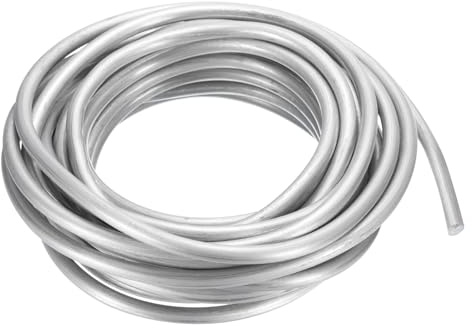 PATIKIL 6mm Bonsai Training Wire, 1 Roll Floral Wire Stems Anodized Aluminum Tree Wire 16.4 Feet Total for Gardening Branch Fixing, White
