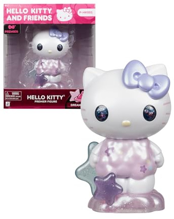Hello Kitty, Figurine, 10 cm, Modèle, pour Les Enfants dès 6 Ans, HKT081, Rose Pastel