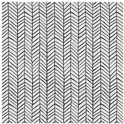 AMIGO Papel Pintado Autoadhesivo en Espiga Blanco y negro para salón, dormitorio, Material vinílico impermeable y fácil de limpiar 44x500cm