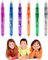 Alaoo Tattoo Stifte Kinder, 6 Stöcke Glitzer Tattoo Stifte Set für Kinder, Glitzer Farben Marker Tatoostift, Geeignet für Geburtstagsfeiern, Karneval und Weihnachten für Jungen und Mädchen