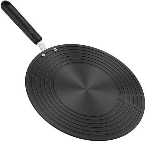 Cooking Converter Disk - Induction Plate Adapter, Diffuser Tray with Handle | Precision Cookware Tool for Home Kitchen, Cooktop Heat Transfer for Non-Induction Pan Pot Burner Surfaces Efficiency