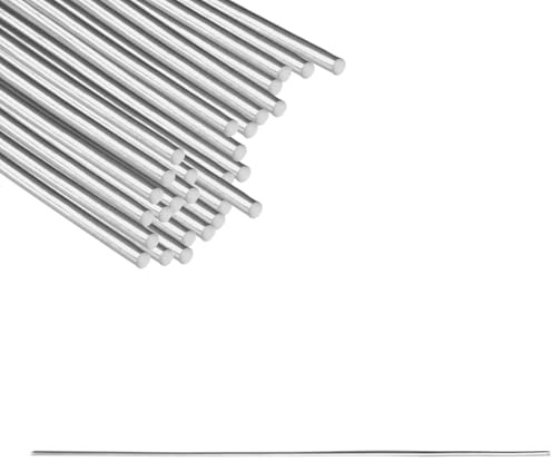 EHOENTROPY Varillas de soldadura de estaño, 30 unidades, 1,6 x 250 mm, alambre de soldadura de baja temperatura, varillas de aluminio para soldar, soldar, varillas de soldadura