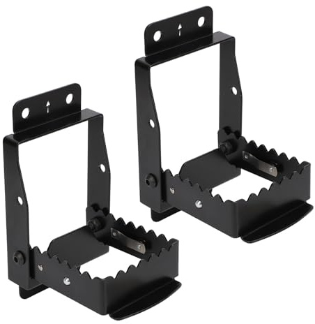 ZASCHMOY ATV Fotstöd Anti-Slip Universal Hopfällbara 4-hjuliga Bakre Passagerarfotpinnar Pedalbyte för Sportsman Scrambler och Grizzly
