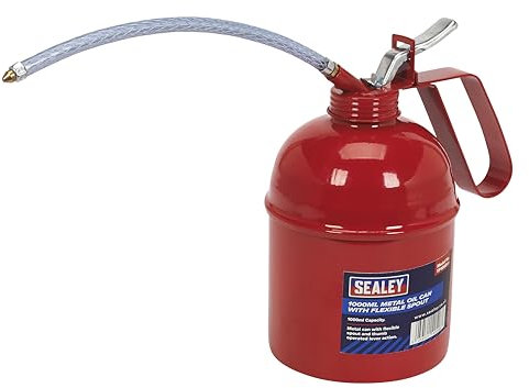 Sealey TP1000 Metal Oil Can Flexible Spout 1000ml
