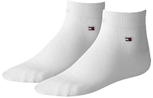 Tommy Hilfiger 2 par kvartsstrumpor för män, storlek 39-46 Business Sneaker strumpor
