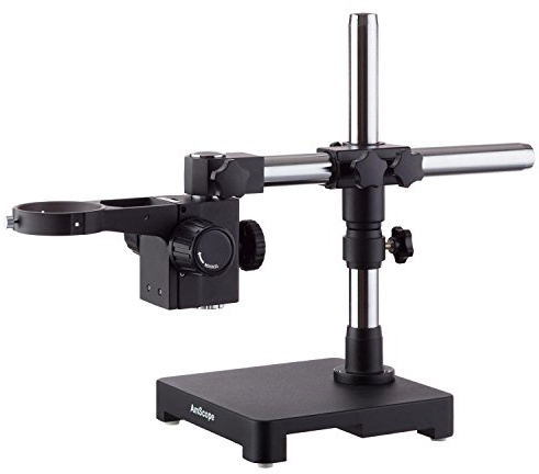 AmScope SAB Sturdy Microscope Single-arm Boom Stand with Black Finish