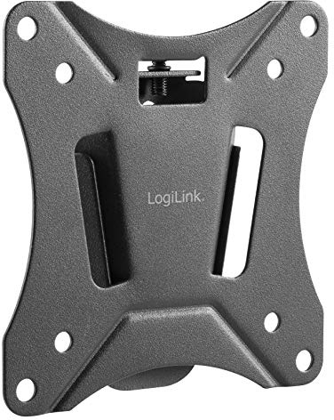 LogiLink BP0073 accesorio para montaje en panel plano - Accesorio para soportes (Placa de pared, Negro, 25 kg, Pared, 75 x 75,100 x 100 mm, 68,6 cm (27))