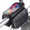 ROTTO Fahrrad Rahmentasche Oberrohrtasche Wasserdicht Handytasche für Mountainbike Rennrad (Schwarz)