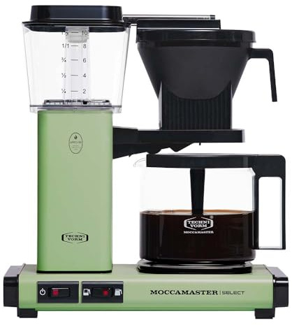 Moccamaster KBG Select, Coffee Maker, Coffee Machines, Pastel Green, Filter, UK Plug, 1.25 Liters