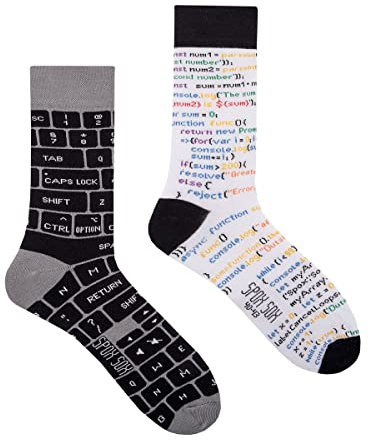 Spox Sox - calcetines coloridos, divertidos y extravagantes - un regalo divertido, 36-39, Especialista en TI