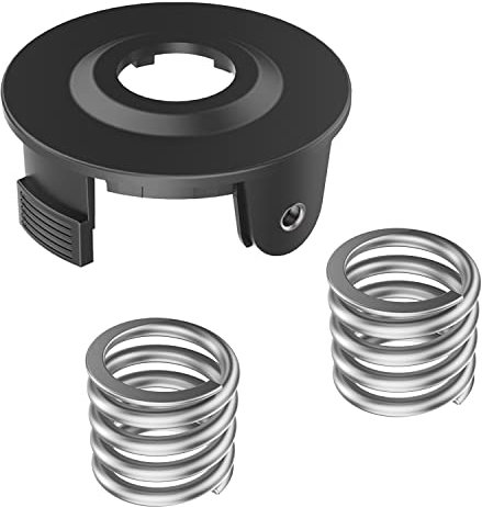XIJIANG Rasentrimmer Spulenabdeckung, 2-teilige Strimmer-Ersatzfeder für Makita DUR181Z DUR181RF DUR181 Akku-Rasentrimmer, 196146-9/195858-1
