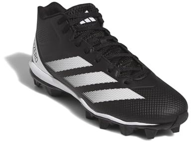 Adidas Adizero Impact.2 Spark - Sneaker da Calcio da Uomo, Nero/Bianco/Nero, 10.5 US