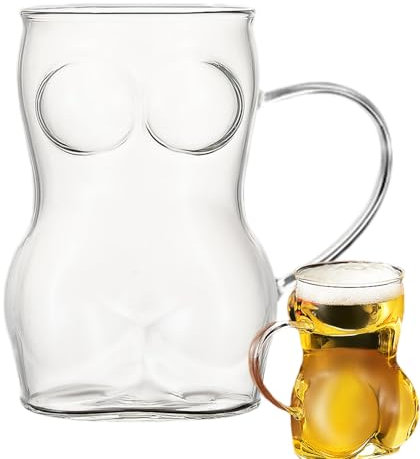 à bière en verre – Chopes à boire pour pub, tasses à eau, bière | Verres à bière pour femmes, tasses à eau, tasse à bière, alcool, cadeaux personnalisés pour les amateurs de bière, cadeau parfait