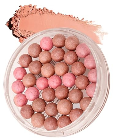 Nudorpn Cheek Blush, Powder Rouge for Cheeks, Buildable Blush with High Pigmentation for Women, Girls, Adults & Sharing