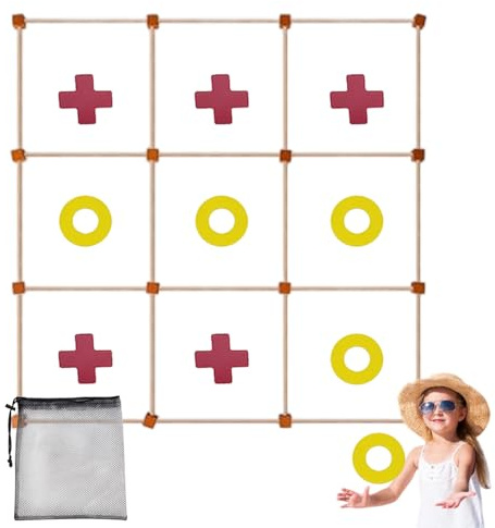 Genérico Juegos De Mesa Gigantes Exterior - Juegos De Jardín Y Camping para Aire Libre,Herramienta Educativa Juguete Infantil para Jardín Camping Cumpleaños Fiestas Familiares Coordinación Mano