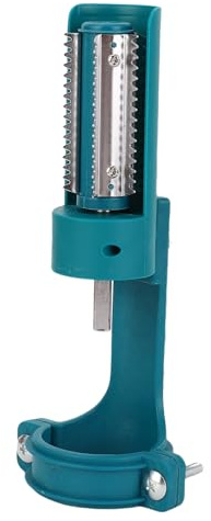 Hyuduo Descamador de Pescado para Taladro Eléctrico, Cuchillas de Acero Inoxidable, Cubierta Antideslizante, Removedor de Escamas de Pescado con Diseño Entrelazado, para Taladro