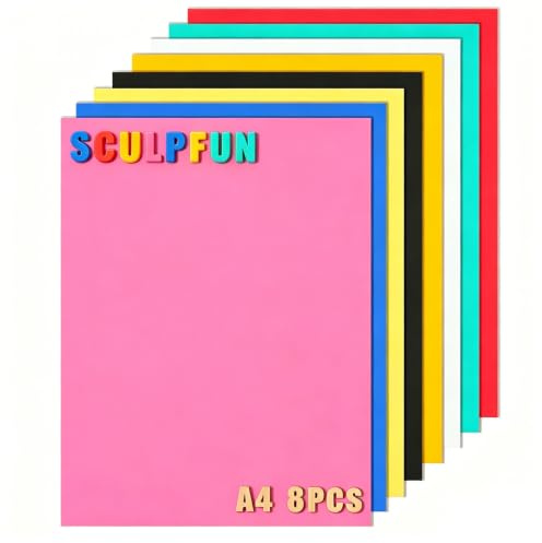 8 piezas de tableros de MDF de madera contrachapada de color sin recubrimiento, tamaño A4, de 3 mm, para grabado láser, corte láser, fabricación de etiquetas (297 x 210 mm) (8 colores)