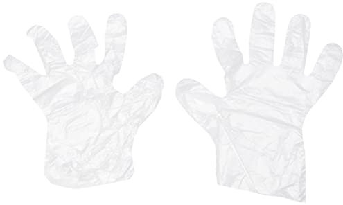 Disposable Smooth Polythene Gloves - Pack of 100 - Large