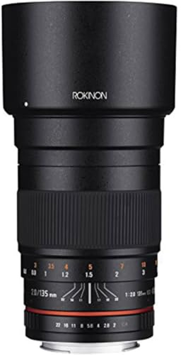 ROKINON Digital Photo 135M-E SLR Tele - Objetivo (SLR, 11/7, Teleobjetivo, 0,8 m, Sony E, 13,5 cm)