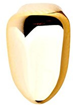 Mascherina per dente, in oro, da 10 x 6 mm, taglia unica