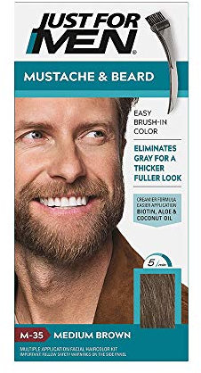Just for Men Just For Men-Bürsten-in Color Gel für Schnurrbart und Bart M-35 Mittelbraun