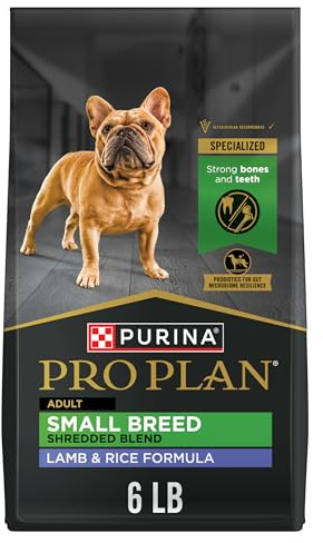 Purina Pro Plan Small Breed High Protein Dog Food Dry Shredded Blend Lamb and Rice Formula - 6 lb. Bag