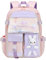 WYCY Mochila para Niñas Mochila Linda Arena Movediza Nevera Puerta Mochila Escolar Mochila Escolar Kawaii de Gran Capacidad Mochila Impermeable para Niñas (Rosado)