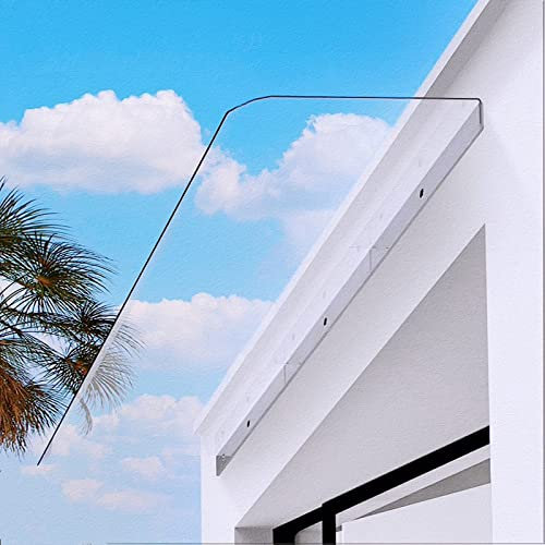 Outdoor Garden Canopy Invisible Window Rain Shelter Cover,Front Door Canopy Outdoor Awning,Impact Resistant UV resistant porch awning,for roof balcony Yard garden (50x190cm/20x75)