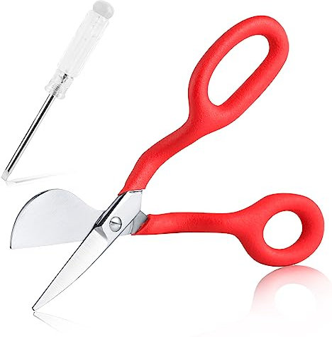 SPEEDWOX Ciseaux moquette acier carbone rouge poignées plastique antidérapantes 17,8 x 7,1 x 1,5 cm