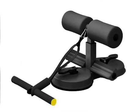 LQQDREX Sit-Up-Hilfe, tragbares Sit-Up-Trainingsgerät mit 2 starken Saugnäpfen und verstellbarem Fußhalter, für Männer und Frauen, Bauchmuskeltraining, Bauch-Fitness