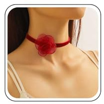 Cybche Collier Gothique Dentelle Fleur Choker Collier Ras Du Cou En Velours Rouge Colliers Ras Du Cou En Velours Colliers Ruban Satin Collie Dentelle Velour Collie Chaine Bijoux Pour Femmes