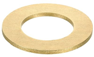 sourcing map M33 Flat Washer 59mm OD 2.5mm Thick Brass Flat Washers | Metal Sealing Gasket Ring for Screws Bolts Nuts