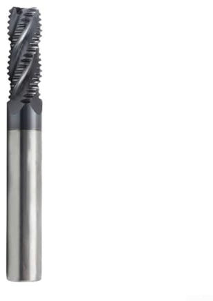 Fresa per sgrossatura in carburo con rivestimento AlTiN a 4 denti, eccellente stabilità dei bordi e riduzione delle vibrazioni per una rimozione efficiente del materiale (8 mm)