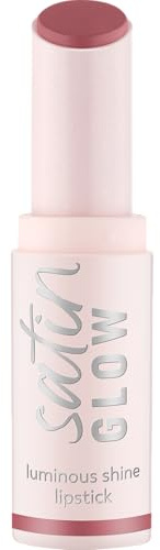 Essence Cosmetics Satin Glow Luminous Shine Lipstick Rouge à Lèvres, Luminescent, Intense en Couleurs (3.5g)