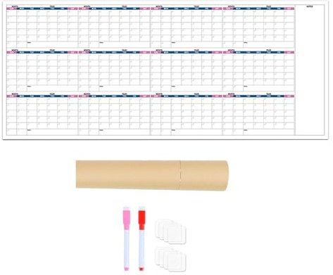 Whiteboard Kalender | Bärbar Planeringstavla | Odaterad 12-Månaders Planeringstavla För Arbetsplats Skola Träningsrum Studerum Måltidsplanering