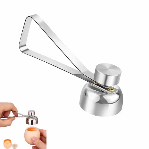 Apriuova in Acciaio Inox Rompi Guscio Uova in Acciaio Inossidabile Tagliauovo in Acciaio Inossidabile Accessorio da Cucina per Uova Crude o Morbide