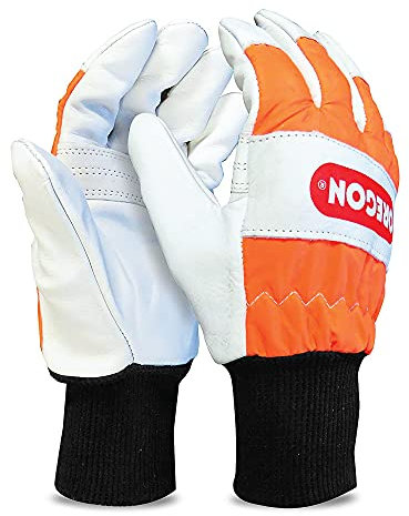 Oregon - Gants de Sécurité en Cuir pour Tronçonneuse, Protection de la Main Gauche, Taille S (91305S)
