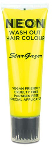Stargazer Neon UV-Reactive Wash Out Hair Colour, Super Vibrant Colour, Yellow