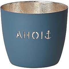Gift Company AHOI Windlicht, Eisen, 10cm, Windsor/Gold