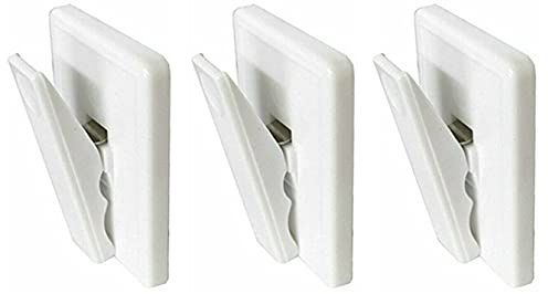 fiXte Self Adhesive Note Bill Clip Note Holder Holders Spring Loaded White (3)