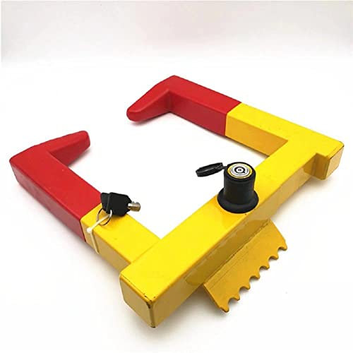 Radkralle Parkkralle mit Sicherheitsschloss und 2 Schlüsseln für PKW Wohnwagen Anhänger - Reifenbreite