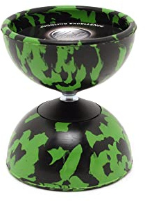 Diabolo - Mister Babache - arlequin Medium (Vendu sans Baguettes) Noir/Vert