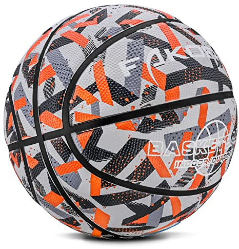 Fakofis Kids Basketball Size 5, 27.5 inch, Polyurethane, Red