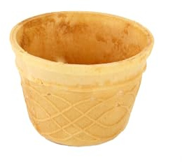 PZ 234 WAFFLE CUP MEDIA 175 ML COPPA WAFER PICCOLA PER GELATI 3/4 GUSTI PER GELATERIE E PASTICCERIE