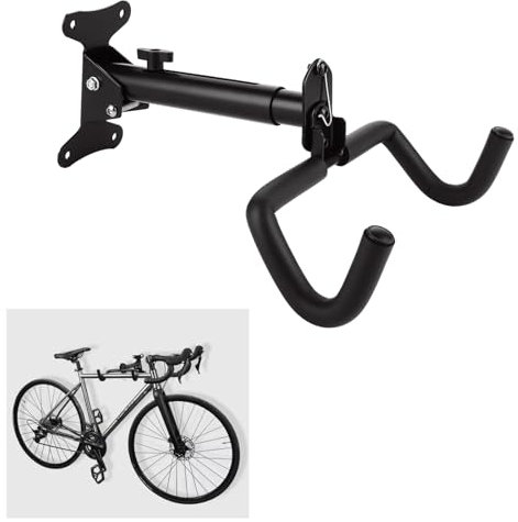 Fahrrad Wandhalterung, Klappbare Wandhalterung Fahrrad für die Garage,Keller und Wohnung Fahrradhalterung Wand bis 20kg für E-Bike,Mountainbike, Fahrrad, Rennrad etc Fahrradhalter