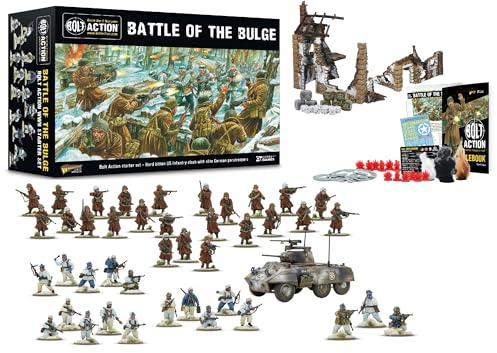 Warlord Games Battle Of The Bulge - Bolt Action Third Edition Starter Set a 28mm World War 2 Strategy Battle Game for 2 or more Players Using Miniatures