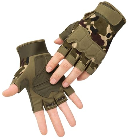 Ccomage Gants de Cyclisme pour Enfant 8-16 Ans Gants de VTT sans Doigts Garçons Filles Mitaines de Cyclisme Antidérapantes pour Vélo Escalade Scooter Patinage à roulettes Randonnée Montagne