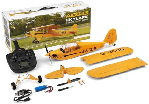 SHOYDID XK A160 J3 RC plan för 16+, 3D/6G 2.4G 5CH borstlös RC flygplan modell 650 mm Wingspan EPP fast vingflygplan med snabbkoppling (RTF-version)