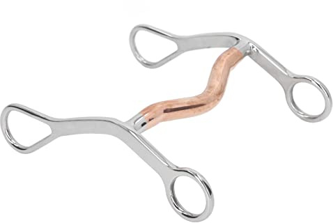 XZXCVN Horse Mouth Bit Edelstahl, Gebrochenes Hengstgebiss 143mm - Korrosionsbeständig, Einfach Montierbar, Komfortabel Für Reiter Und Pferde